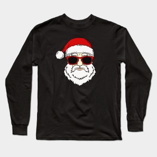 Cool Christmas White Beard Santa Claus Long Sleeve T-Shirt